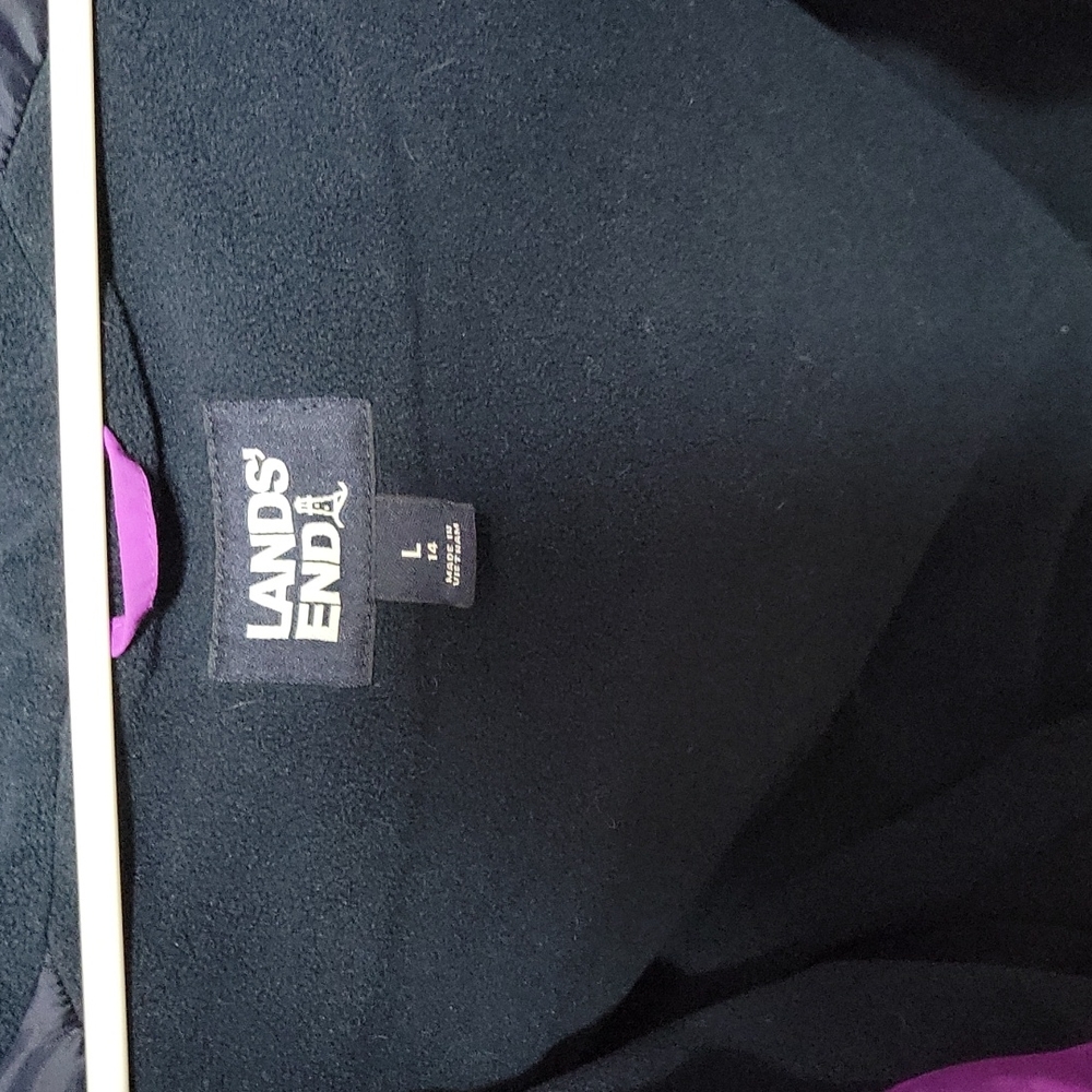 Lands end squall girls 14 coat purple